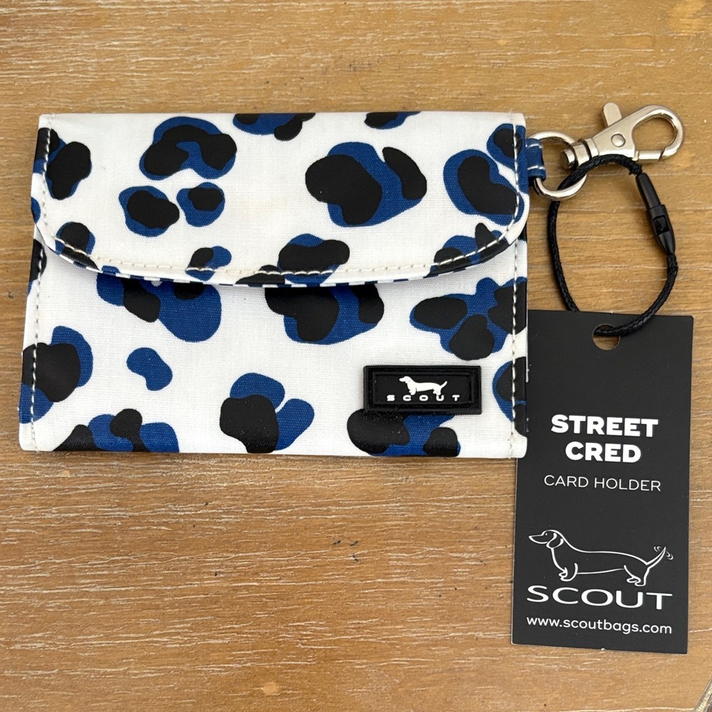 Scout Kids Card Holder - White and Blue
